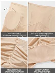 SHAPORA Women's High Waist Tummy Control Shaping Pants, Hip Enhancing Butt Lifting Body Shaper Bottoms, 1pc - Apricot - View 5