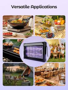 Teckwe Electric Bug Zapper Indoor, UV Light Fly Insect Killer Mosquito Trap, High Voltage Pest Control Lamp For Home Kitchen Bedroom - US A Type Plug(110-127V) - View 4