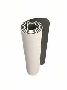 Thick Wide Yoga Mat With Double Sided Textured Surface, Soundproof Shock Absorbing Sweat Resistant Non-Slip Exercise Mat, High Density Resilient Cushioning For Home Gym Pilates Stretching Skipping Rope, Portable Easy Clean Workout Accessories - White - View 4