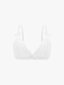Bisouelle 3pcs Set Solid Color Lace Bralette & Bikini Panty Lingerie Set (No Wire Bra, Triangle Panty)For Summerfor Summer - Multicolor - View 13