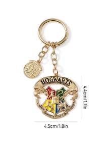 HARRY POTTER X SHEIN 金合金金色包包吊飾，禮物，返校季 - 彩色 - 查看 5