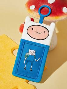 ADVENTURE TIME X SHEIN 藍白動畫卡包，可愛造型，適合放置偶像小卡、工作證、校園卡、交通卡等，透明 PVC 視窗設計，可掛在包包上 - 探險活寶 - 查看 2