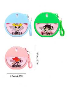 THE POWERPUFF GIRLS X Joivida 1pc Collaboration 30ml Anime Theme Mini Spray Bottle, Reusable Empty Fine Mist Sprayer With Lanyard Hole, Leakproof Travel Container, Three Colors Available, Great For Travel, Gym, Office, A Fun Gift For Fans - Multicolor - View 3