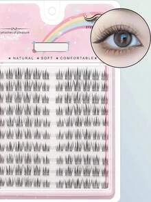LIMEIKAI 120pcs Self-Adhesive Cartoon Style Sunflower False Eyelashes, Reusable To Enlarge Eyes - C.. - View 8