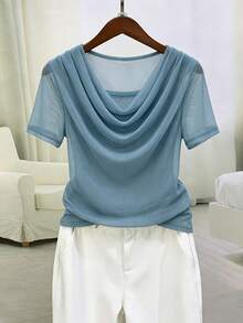 GlowEve Old Lady Elegant Granny Commuter Summer Coat Birthday Cocktail Blue - Blue - View 1