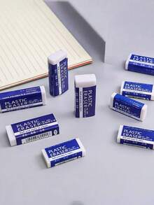 6/12/24 Packs Pencil Erasers, Rectangular White Erasers For School Office, Art Erasers For Drawing, Christmas Gifts Back To School - multicolor - View 7