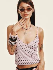 Popjeli Sweet And Cool Cat-Eye Glasses, Metal Temple Design, Versatile Commuting - Multicolor - View 3