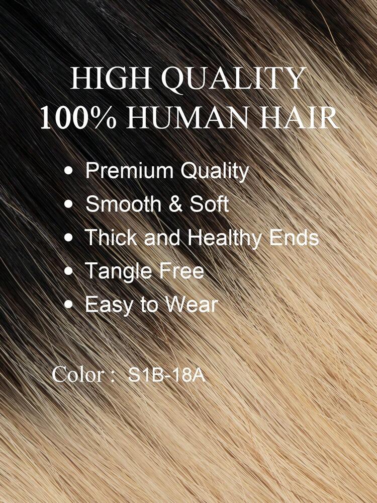 14-18" 30G Micro Loop Hair Extensions Human Hair,S1B-18AColor,No Need Glue,Easy Attachment,Invisible Micro Loop Human Hair,Ideal For People With Thinning Hair,Often Used To Extend Hair And Create The Appearance Of,Micro Bead Hair Extension For Woman - S1B-18A - View 2