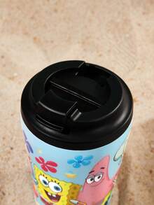 SpongeBob SquarePants | SHEIN 360 ml / 12 oz 防漏不鏽鋼便攜隨行杯 - 藍色 - 查看 6