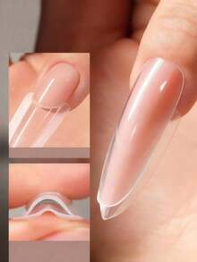 240PCS Sandwich Nail Dual Forms 120 Top Molds + 120 Bottom Molds 15 Sizes Guide Lines For Acrylic Builder Gel Extension Salon Home Tools - Multicolor - View 7