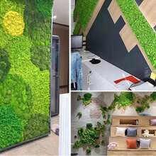 0.71oz Artificial Fake Moss, DIY Simulation Moss Grass Micro Landscape Layout, Green Plant Lawn Potted Plant Window Decoration Landscape Design - Dark Green - View 2