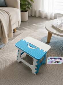 1pc Thick Plastic Foldable Stool, Adult Portable Fishing Chair, Suitable For Outdoor Travel - Multicolor - View 1