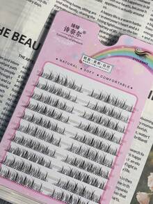 LIMEIKAI 120pcs Self-Adhesive Cartoon Style Sunflower False Eyelashes, Reusable To Enlarge Eyes - C.. - View 6