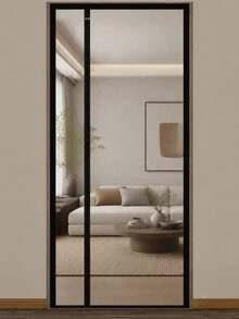 1件裝磁吸式紗門－防蟲網簾，簡易安裝，夏季居家防蚊保護 - 黑邊開門簾 - 查看 8