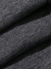 DAZY Set da 2 pezzi per neonato maschio: maglietta girocollo stile coreano & pantaloni lunghi larghi, abbigliamento da casa estivo - Grigio Scuro - Visualizzare 8