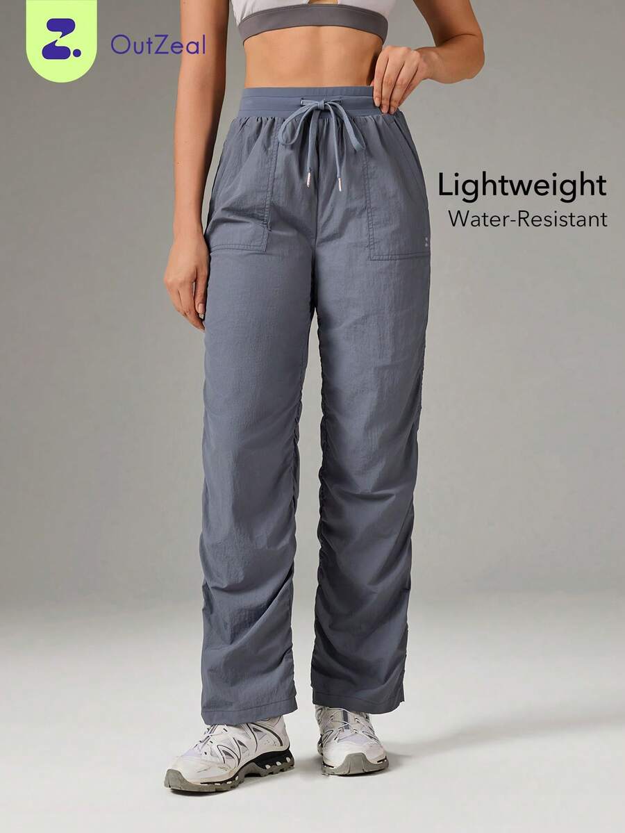 OutZeal Women Outdoor Pants Hiking Camping Water-Resistant Soft High Waistband Outdoor Bottoms - Dusty Blue - View 1