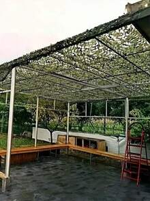 Camouflage Net Tent Canopy Used For Hunting Blinds, Camping, Party Decoration, Car Cover Shelters. Camouflage Net, Party Decoration, Sunshade Fence Net, Lightweight, Large Roll, Mesh, Perfect For Camping, Photography, Car Cover, Outdoors. - 1PC - View 5