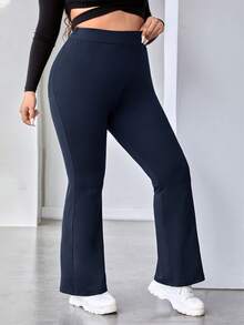 Shapeblank Celana Ukuran Plus Plain Casual - Navy Blue - View 4