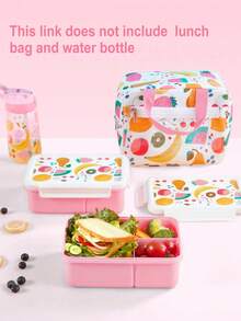 SHEIN 1Pc Cute Lunch Box ,1300ml Leak Proof Lunch Box Containers For Kids,AdultsSchool Supplies,Back To School - Blue - View 3