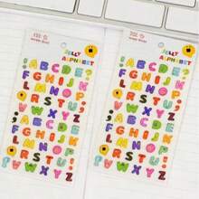 Joivida 2Pcs 3D Crystal Alphabet Number Stickers , Colorful Transparent Jelly Letter Number Stickers With Cute Cartoon Face Design, Self-Adhesive DIY Decals For Scrapbooking, Journaling, Notebook, Laptop, Water Bottle & Phone Case, Ideal For Birthday Party Favors & Creative Craft Projects (2 Styles Available) - multicolor - View 13