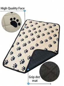 1 Pack Pet Dog Pee Pad, Waterproof Puppy Training Mat, Non-Slip, High Water Absorption, Reusable & Machine Washable, Suitable For Floors, Sofas, Beds, Pet Playpens, Cars And Other Scenarios, Fits Small, Medium And Large Dogs & Cats - Apricot - View 4