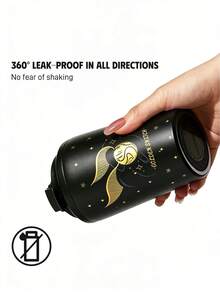 HARRY POTTER X SHEIN 360 Ml / 12 Oz 防漏不鏽鋼，方便攜帶，便攜式杯子 - 黑色 - 查看 5