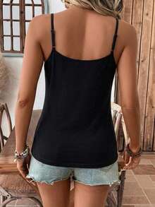 Comfylo 3 piezas de camisolas holgadas con fruncido para mujer talla grande con tirantes ajustables, adecuadas para primavera y verano - Multicolor - Ver 6