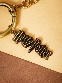 HARRY POTTER X SHEIN 時尚鋅合金復古酒吧包掛飾，紀念品、收藏品、禮物、錢包、書包、背包、汽車配件，中性通用 - 彩色 - 查看 4