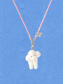 Popjeli Ladies Fashion Pendant Necklace, Premium/Everyday/Minimalist, Perfect For Mom/Lady/Girl/Mother, Summer/Beach/Prom/Party/Vacation/Vacation/Cartoon - Multicolor - View 2