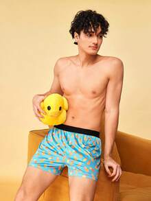 Notgurli Men's Pineapple Print Elastic Waist Casual Allover Pants - Multicolor - View 2