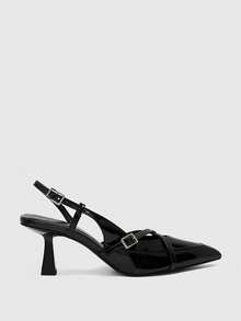 CUCCOO BIZCHIC Women's Shoes, Black, Pointed Cat And High-Heeled Sandals. - Black - View 5
