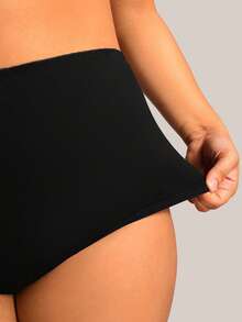 Barelissa Plus Size Minimalist Underwear Single Pack - Black - View 4