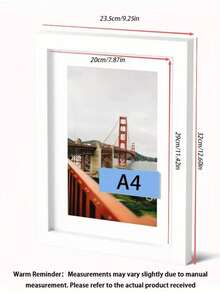 1/3 إطار صور خشبي 30 * 40 سم، يناسب صور 30 * 40 سم/12 * 16 بوصة، متوفر باللون الأحمر/الأسود وألوان أخرى، لا يشمل ورق الصور، هدية عيد ميلاد/تخرج - متعدد الألوان - مشاهدة 19