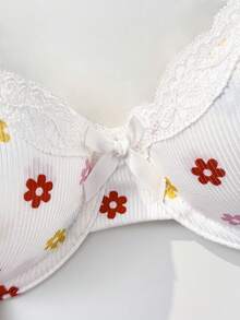 PetitDoll Digital Print Lace Patchwork Sweet Minimalist Women's Lingerie - Multicolor - View 4
