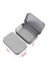 Caja de almacenamiento decorativa para fiesta de cumpleaños: Caja de almacenamiento con pegatinas, Caja de almacenamiento de cuentas, Cajas de hierro plegables Estuche de almacenamiento mini para organizar alfileres de dibujo, uñas, arte, cuentas, pendientes y manualidades de joyería - Multicolor - Ver 26