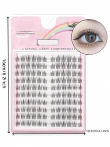 LIMEIKAI 120pcs Self-Adhesive Cartoon Style Sunflower False Eyelashes, Reusable To Enlarge Eyes - C.. - View 3