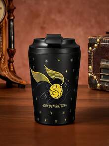 HARRY POTTER X SHEIN 360 Ml / 12 Oz 防漏不鏽鋼，方便攜帶，便攜式杯子 - 黑色 - 查看 2