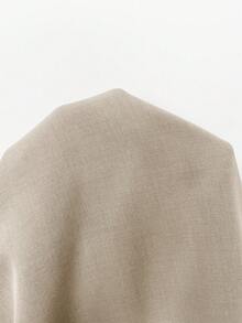 SHEIN BAE 女款西裝外套與長褲休閒套裝 - 銀色 - 查看 6