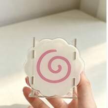Cute Pink Acrylic Fish Cake Pen Holder Aesthetic Desktop Stationery Organizer Back To School - Fish Cake - View 8