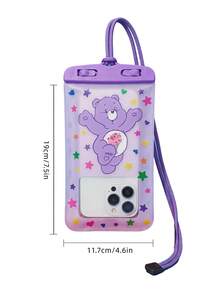 Care Bears Waterproof Phone Pouch For Swimming Diving Rafting Trekking Water Park, IPX8 Floating Sealed, Touchscreen Compatible HD, Lanyard, Fits Phones Under 7.2 Inch - View 5