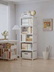 1 estantería/armario cúbico multifuncional pequeño a mediano, de 32,28 pulgadas / 16,14 pulgadas de ancho, estantería de almacenamiento independiente con estantería, perfecto para muebles de dormitorio o sala de estar, opción ideal para Navidad o Acción de Gracias. - Blanco - Ver 9