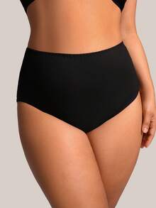 Barelissa Plus Size Minimalist Underwear Single Pack - Black - View 3