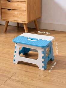 1pc Thick Plastic Foldable Stool, Adult Portable Fishing Chair, Suitable For Outdoor Travel - Multicolor - View 8