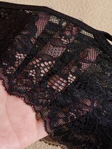 Lullawish White Women's Lace Triangle Panties, 1pc - Black - View 6