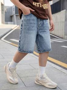 中等水洗藍