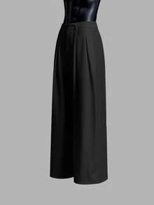 AXEPEAK Men's Fashion Versatile Commute Solid Color Pants - Black - View 3