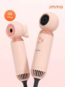 JMMO Foldable Mini Travel Hair Dryer With US Plug, Lightweight Portable Handheld Blow Dryer, Adjustable Wind Speed Compact Hair Dryer For Travel Daily Home Use - US A Type Plug(110-127V) - View 1