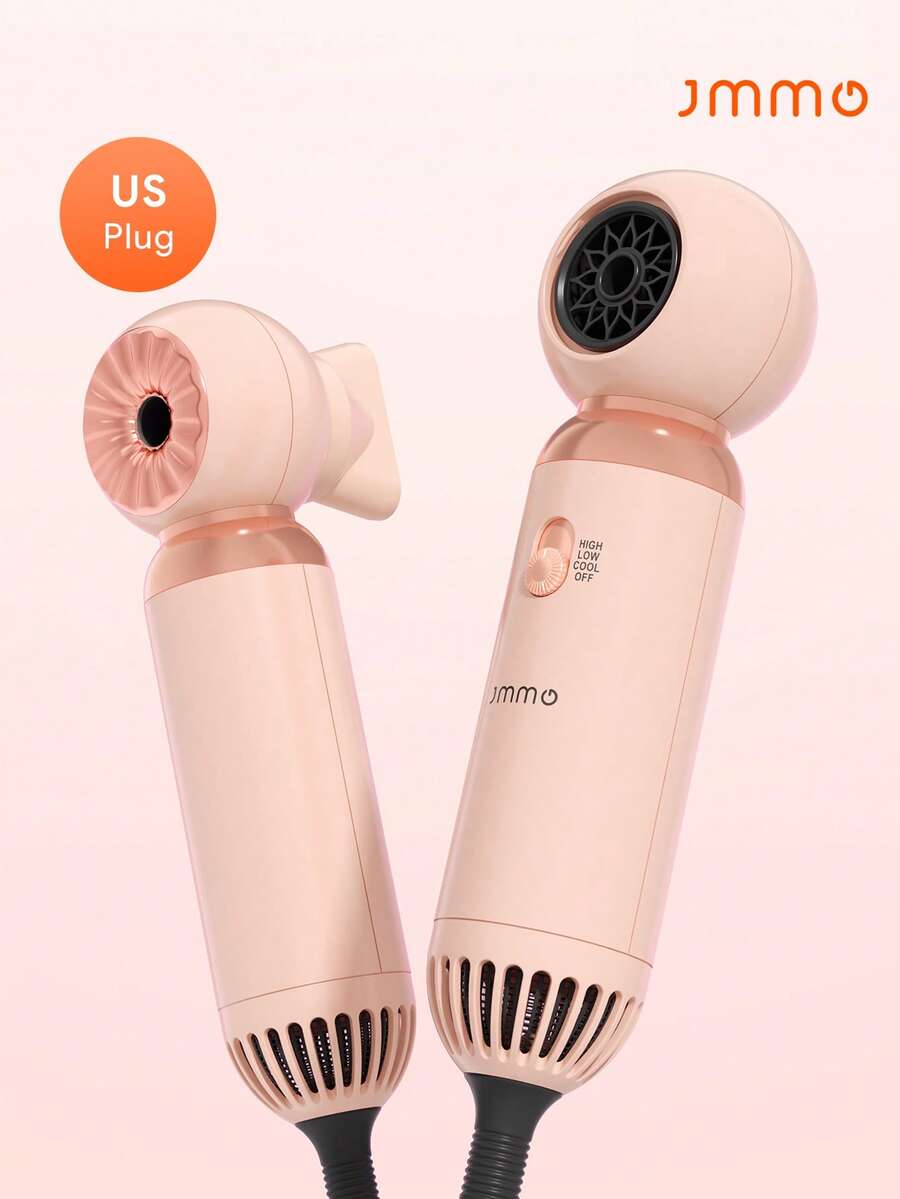 JMMO Foldable Mini Travel Hair Dryer With US Plug, Lightweight Portable Handheld Blow Dryer, Adjustable Wind Speed Compact Hair Dryer For Travel Daily Home Use - US A Type Plug(110-127V) - View 1