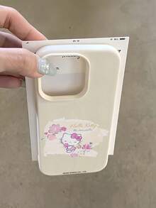 HELLO KITTY AND FRIENDS | SHEIN Hello Kitty 全角色與反派彩色貼紙拼貼印花皮革手機殼 防震防摔 全包覆保護殼 適用 iPhone 17 Pro Max 16 15 14 13 12 Pro Max Plus Y2K 復古美學 可愛少女風 Ins 高顏值手機殼 - 彩色 - 查看 5