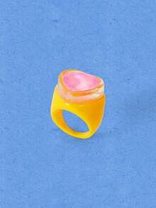Popjeli 1 Cincin Resin Cinta Berwarna-warni, Perhiasan Musim Panas yang Lucu dan Menawan untuk Wanita dan Anak Perempuan, Cocok untuk Ditumpuk di Pantai dan Tepi Laut. - Berapa harganya? - View 12